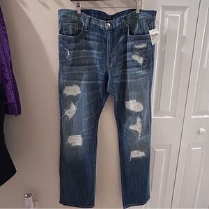 NWT Fidelity Denim Men's Relaxed Blue Jeans 38R 34 L